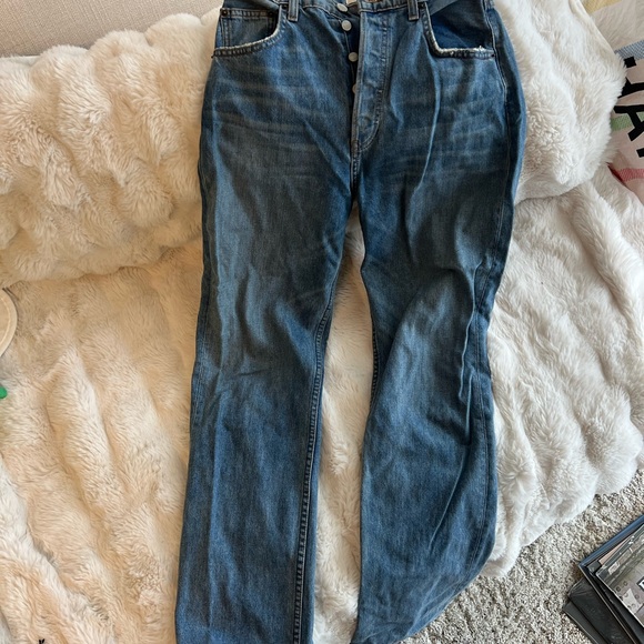 Reformation High Rise Blue Jeans - Picture 4 of 6